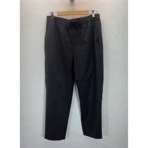 Eileen Fisher 100% Wool Dress Pull On Pants Strait Size M Dark Gray